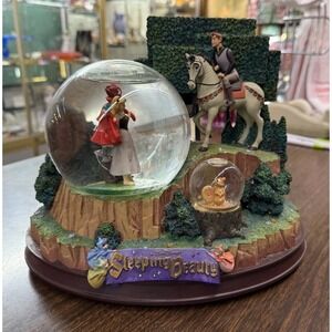 Disney Sleeping Beauty Snow Globe 'Once Upon A Dream' Music Box‎ With Rotation
